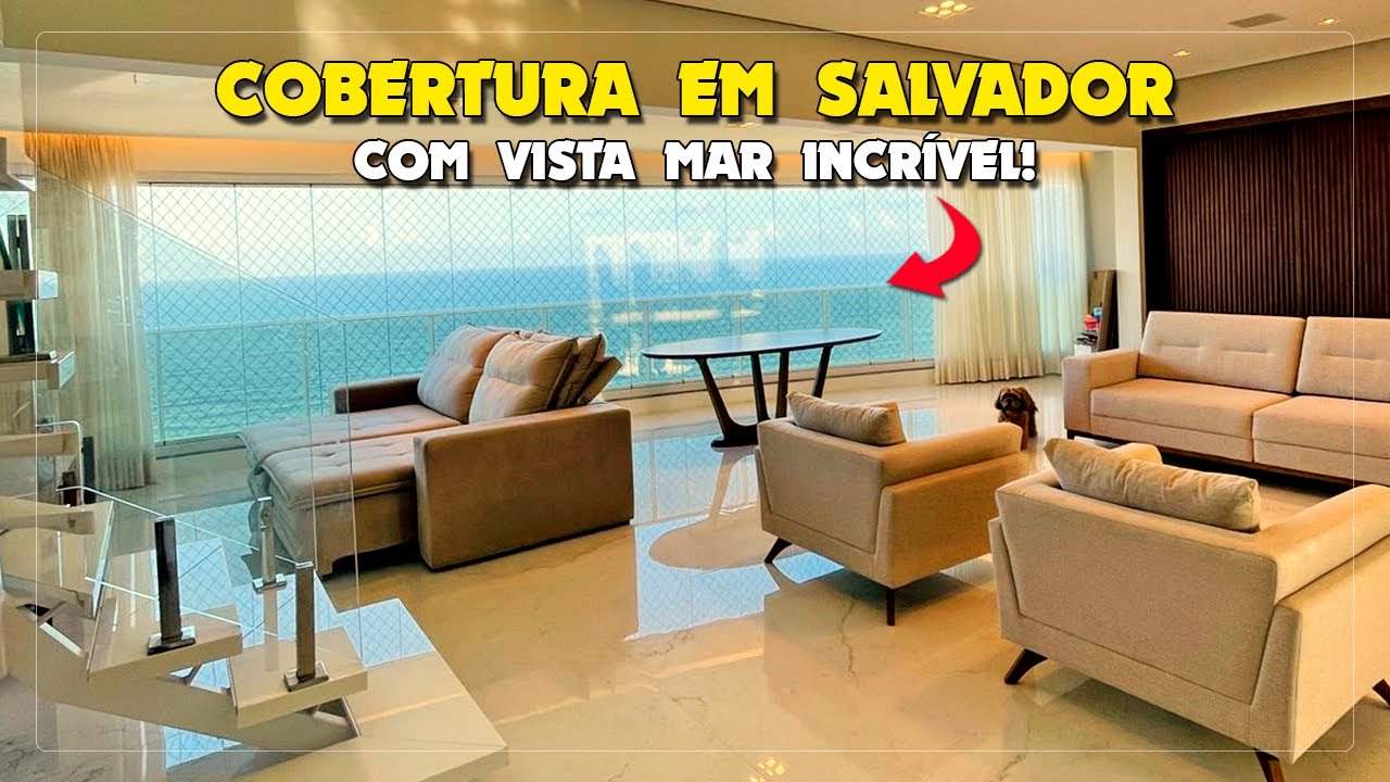 💎COBERTURA EM SALVADOR COM VISTA MAR INCRÍVEL – IMÓVEL À VENDA