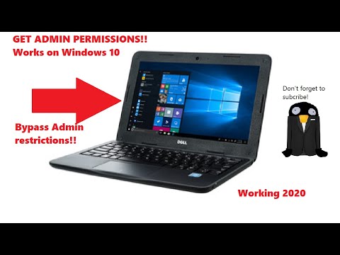 How to get ADMIN Permissions on School Laptop WITHOUT SOFTWARE Windows 10.