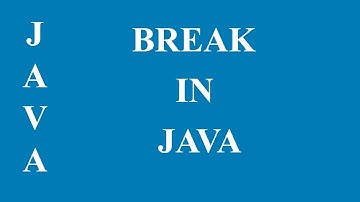 break statement in for loop in Java Language