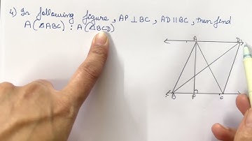 Similarity | class 10 geometry chapter 1 practice set 1.1 | ratio of areas of two triangles