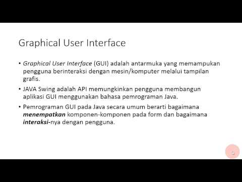 OOP JAVA 13 Graphical User Interface GUI 02