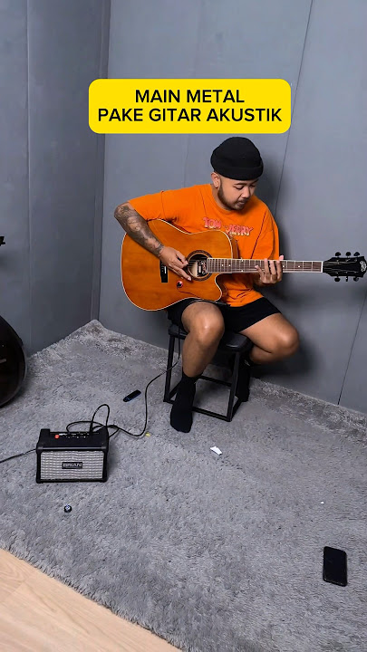 Main Lagu Metal Pake Gitar Akustik