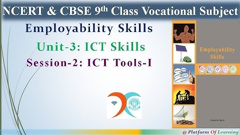 ICT Tools Smart Phone and Tablet I : Employability Skills ICT Skills Unit 3 Session 2