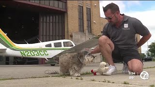 Retired Detroit police officer pilots plane to rescue dogs in urgent need of care