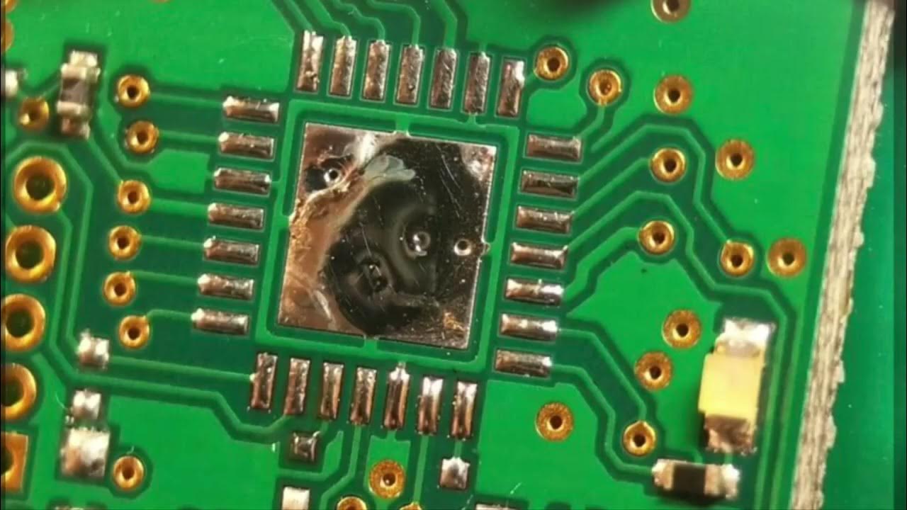 Soldering Tutorial01 How to solder a QFN How To change a QFN Rework