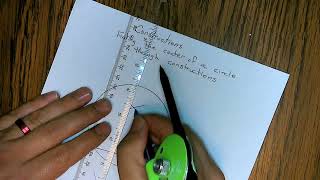 Constructions - Finding the Center of a Circle through Constructions