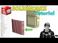 How to Model a Curved Hex Pattern in SOLIDWORKS| Sheet Metal & Fill Pattern - Tutorial thumbnail