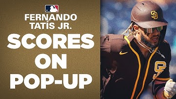 Fernando Tatís Jr. scores on INFIELD POP-UP! | Spring Training Highlights