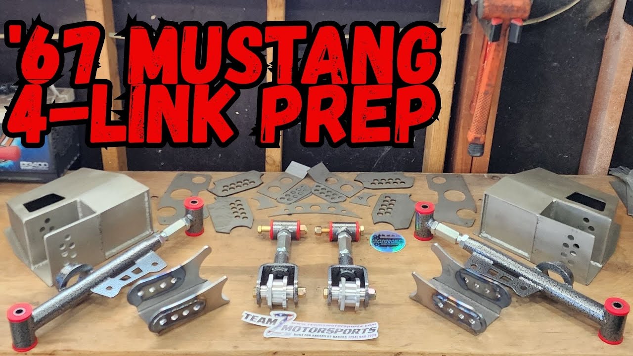 Подготовка к установке 4-рычажной подвески на Mustang Fox Body Style 1967 года.