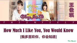 Video thumbnail of "Wang Jun Qi (王俊琪) - How Much I Like You, You Would Know (我多喜欢你，你会知道) [A Love So Beautiful(致我们单纯的小美好]"