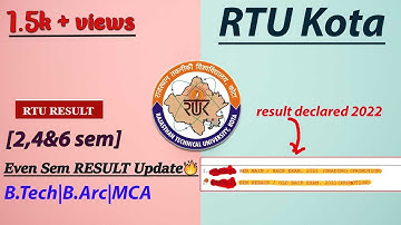 RTU Even sem Promotion result declared🔥| RTU Result Update | RTU Kota
