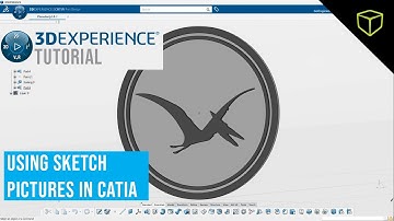 3DEXPERIENCE CATIA Tutorial - Use an Image file with the Sketch Tracer App