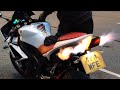Yamaha R1 popping flames decat toce exhaust