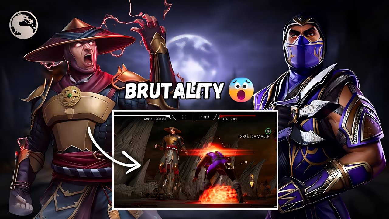 Raiden Destroys Rain In An Intense Online battle | Mortal Kombat Mobile