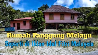 Pesona pulau tambelan kepri. Pulau kecil dengan bangunan rumah panggung melayu yang indah.