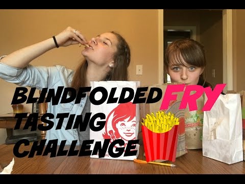 Blindfolded fry tasting challenge