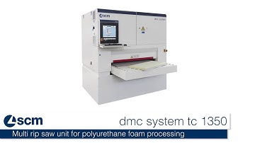 scm dmc system tc 1350 - Multi rip saw unit for polyurethane foam processing