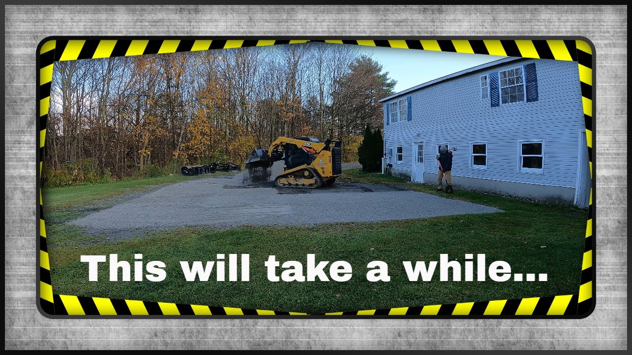 Complete Rebuild of This Driveway with Cat 259D3 and Friends