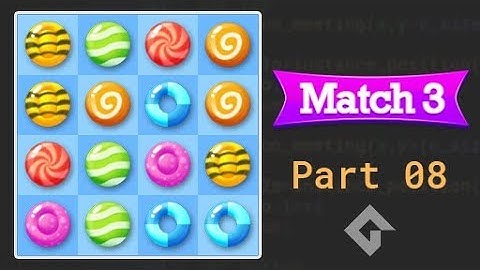 Gamemaker Match3 Part 08 [non-matching swap]