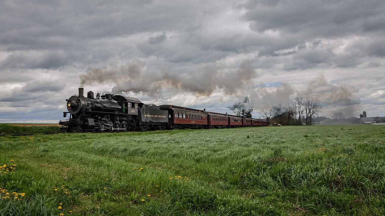 Norfolk & Western 475: Springtime with N&W Steam - YouTube