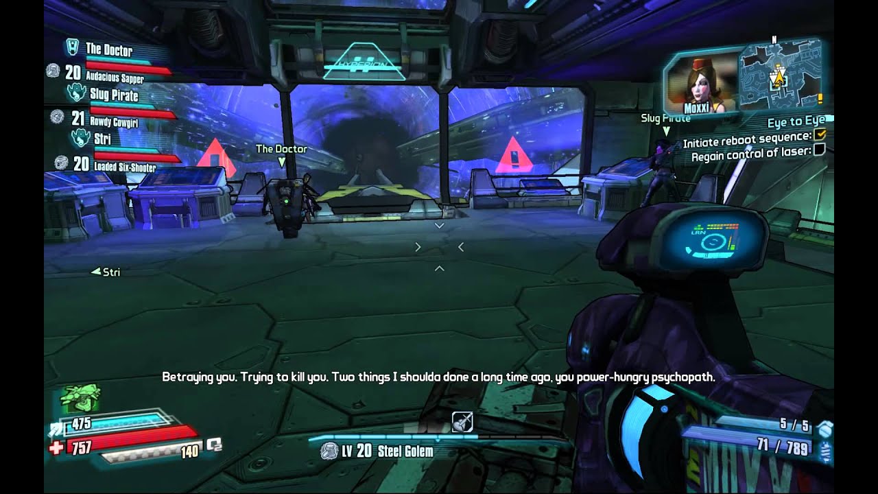 Borderlands: The Pre-Sequel — Глаза в глаза: Мокси предает Джека и уничтожает Око Гелиоса (PC)