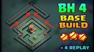 Clash Of Clans New Builder Hall 4 Bh4 Troll Basereplays Anti 2 Star Base With Replays