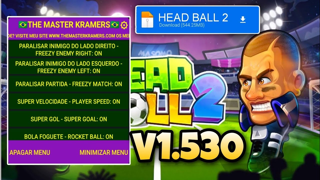 NEW!! Head Ball 2 Mod Menu Apk 1.530 Everything Unlocked,