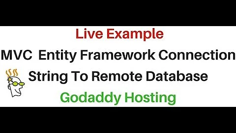 MVC Entity Framework Connection String To Remote SQL Server
