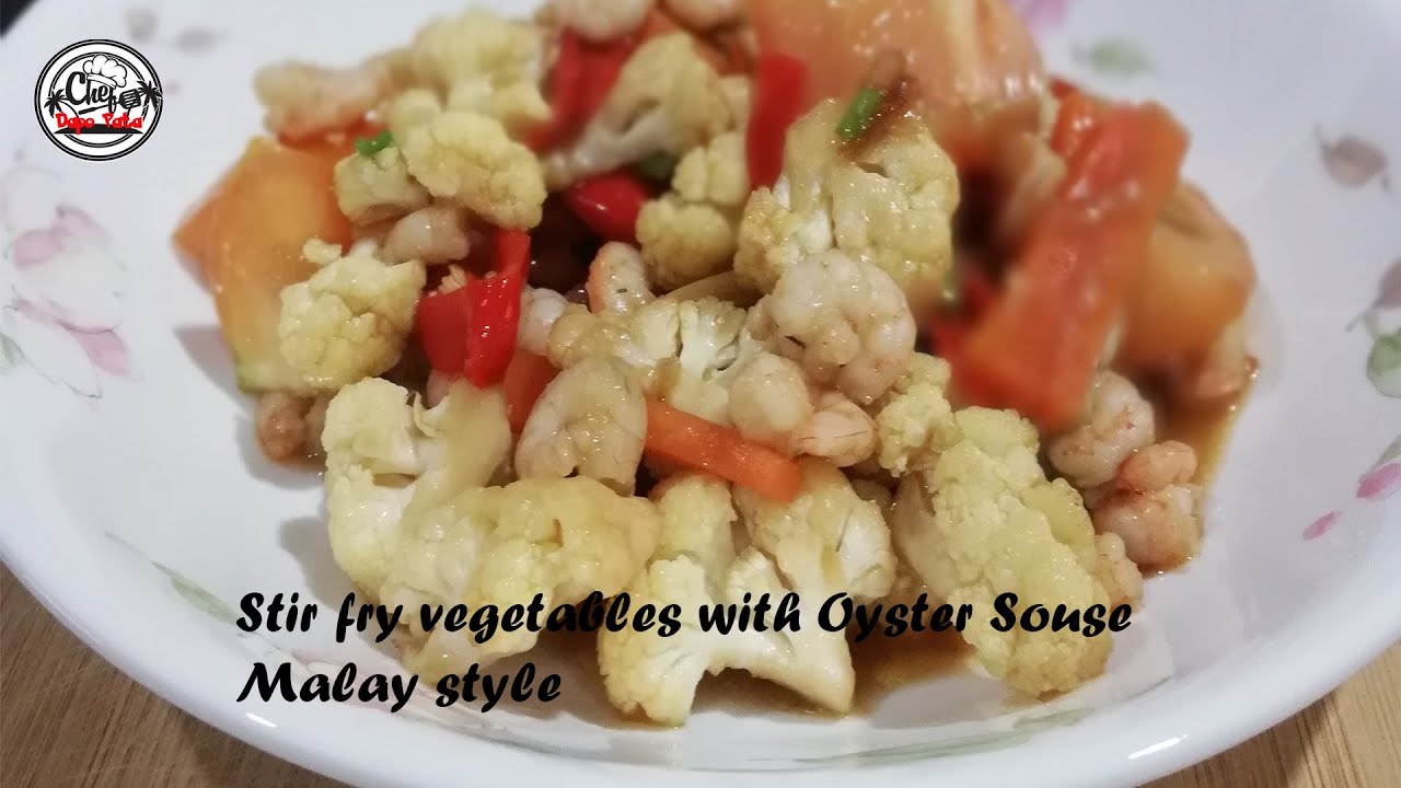 Stir Fry vegetables with Oyster Sause Malay style YouTube