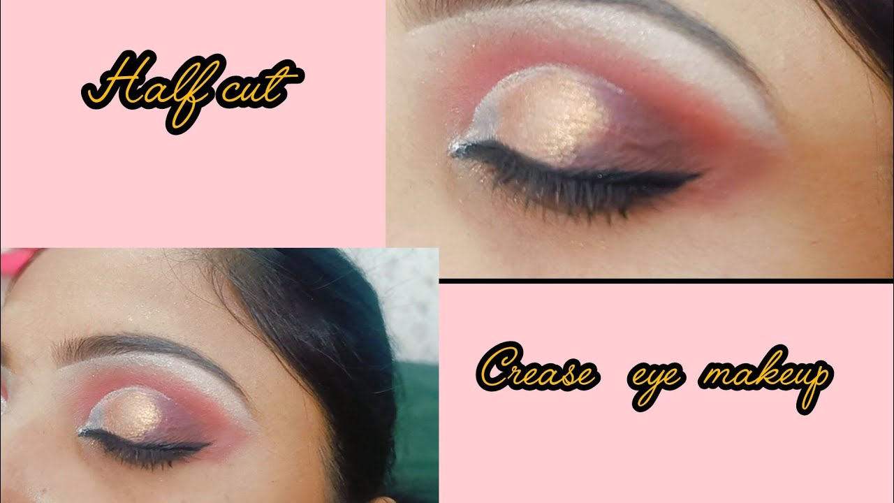 Half cut crease eye makeup ll Rupa Beauty parlour & Training Centre Delhi cantt..