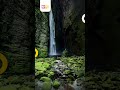 Hidden Waterfall Between Ancient Cliffs 🌿💧 #funandsun