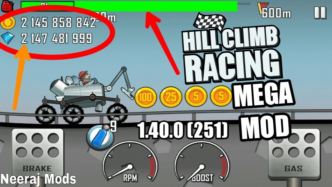 Hill Climb Racing Mod Apk Hack Unlimited Coins Money Unlimited