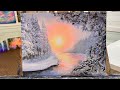 How To Paint WINTER SUNRISE ON THE RIVER