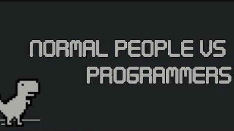 Normal people vs programmer playing the chrome game || Tech Coded