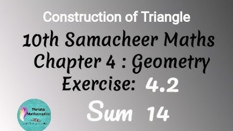 10th Samacheer Maths Chapter 4: Exercise 4.2 sum 14