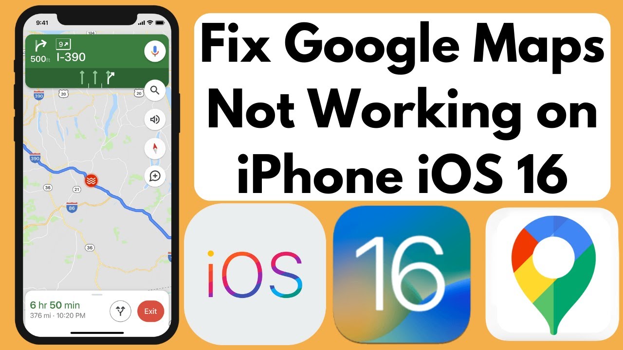 How to Fix Google Maps Not Working on iPhone or iPad iOS 16 YouTube