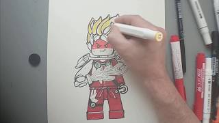 How to Draw Kai ninjago