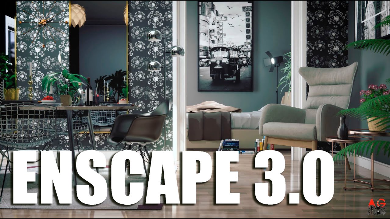 ENSCAPE 3.0 - interior animation render test - YouTube