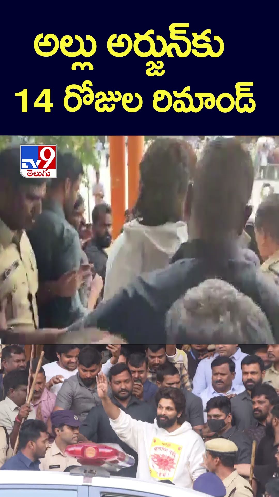 అల్లు అర్జున్‌కు 14 రోజుల రిమాండ్‌ - TV9
