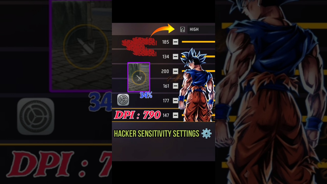 Free Fire Sensitivity Settings ⚙️ Free Fire Hacker Sensitivity Settings 