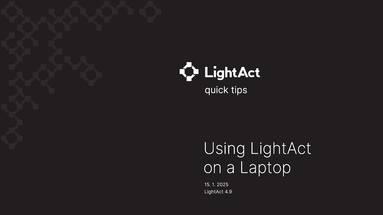Quick Tip: Using LightAct on a Laptop | LightAct - YouTube