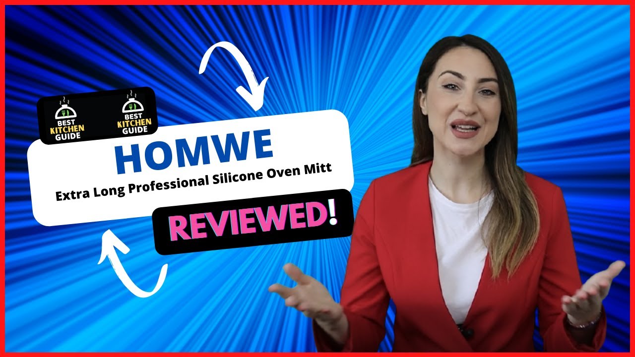 Homwe Extra Long Professional Silicone Oven Mitt Reviews 👇 Must