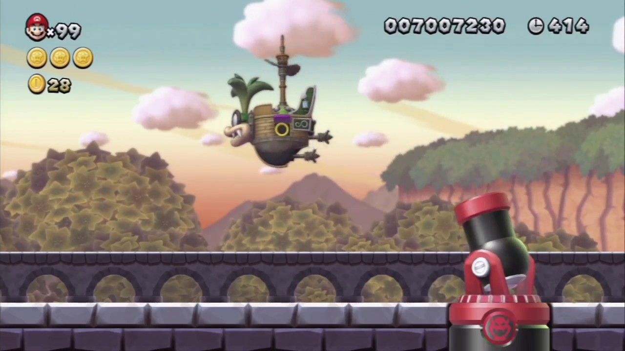 NSMBU Soda JungleCastle Iggy's Volcanic Castle 100 Guide & Stage