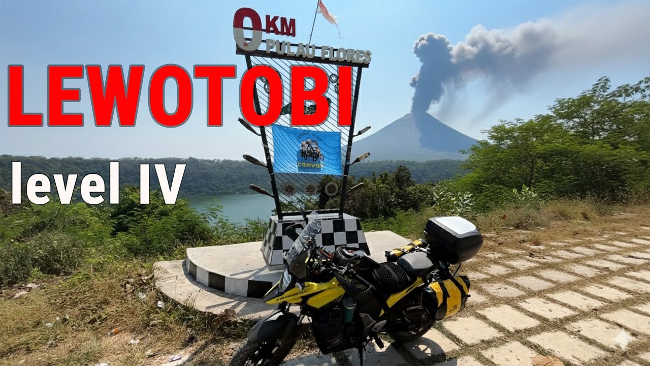 KM 0 Flores via Lewotobi Pasca Erupsi - Flores 360 Ep5 Suzuki VStrom 250 SX
