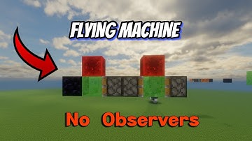 very easy Minecraft flying machine without observers