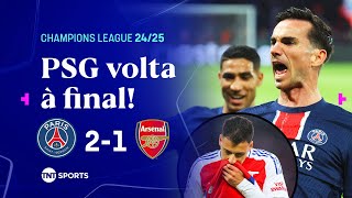 Thumbnail for FABIÁN RUIZ FAZ GOLAÇO, SAKA PERDE GOL INACREDITÁVEL E PSG ELIMINA O ARSENAL | PSG 2X1 ARSENAL