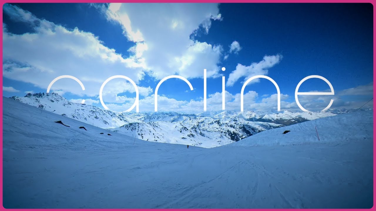 Snowboarding Carline, Valmeinier, 2025. Ride with me on Carline, Lauzes, Bleuets and Églantiers