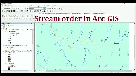 Stream order /River extraction from Flow Direction, Accumulation using DEM and Arc-gis