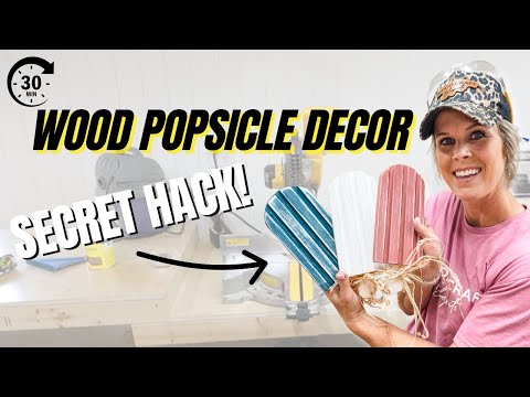 Easy Summer Wood Craft: DIY Popsicle Decor in 30 Minutes!