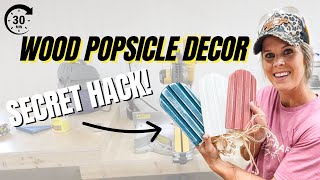 Easy Summer Wood Craft: DIY Popsicle Decor in 30 Minutes!